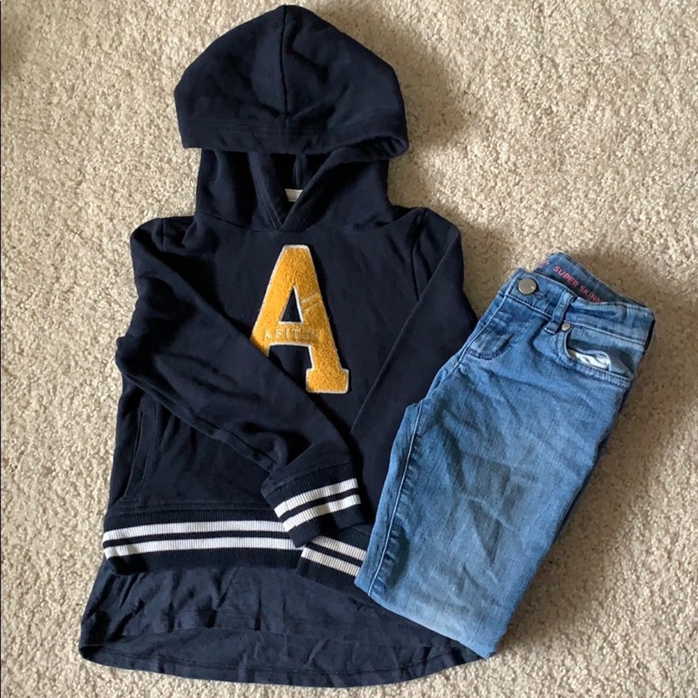Sweatshirt and jeans